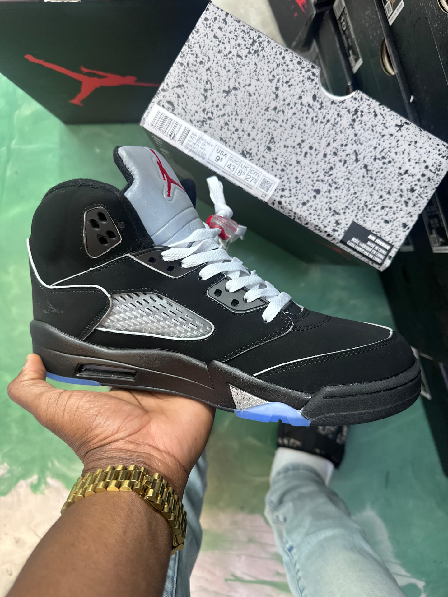 Jordan 5 Black Metallic sneaker