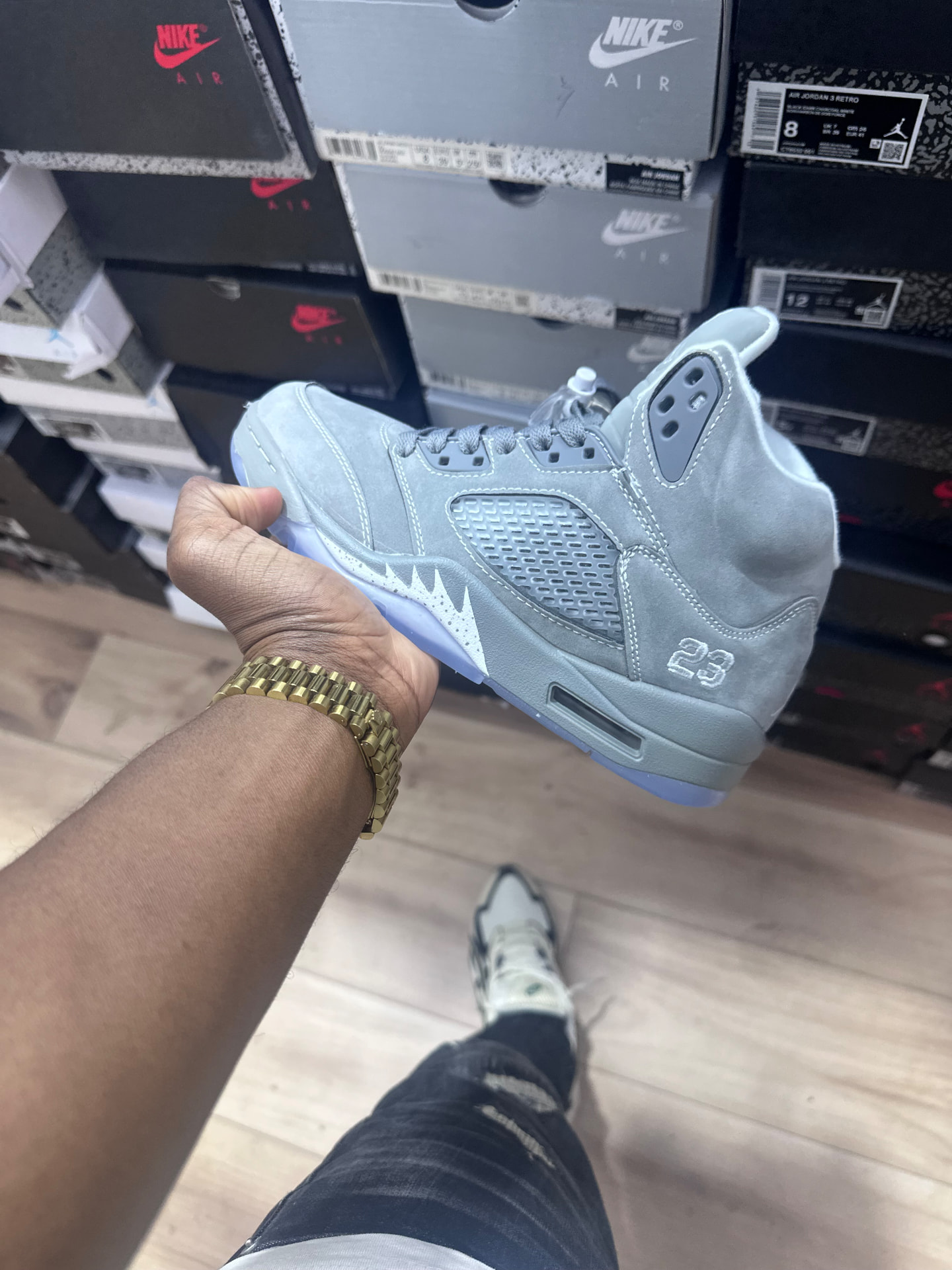 Jordan 5 Wolf Grey sneaker